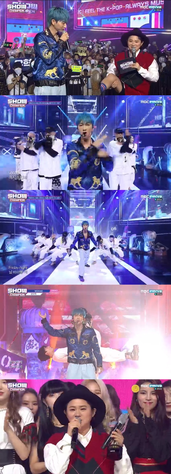 /사진=MBC every1 가요순위 프로그램 '쇼챔피언' 방송화면 캡쳐.