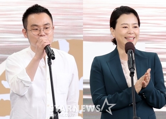 배우 장혜진(오른쪽), 이동은 감독 /사진=김휘선 기자