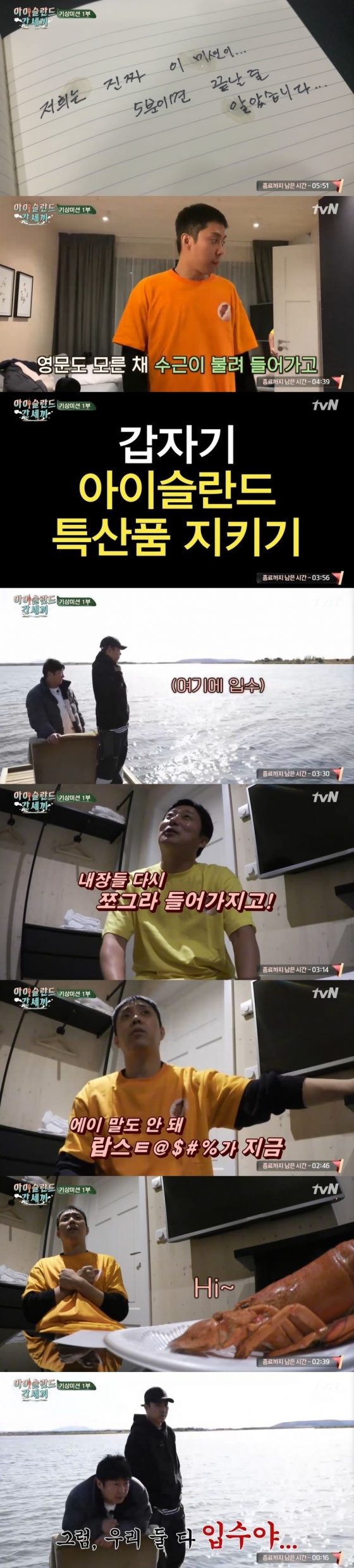 /사진=tvN 예능 프로그램 '신서유기 외전 : 삼시세끼 - 아이슬란드 간 세끼' 캡처