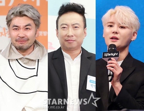 방송인 노홍철, 박명수, 그룹 JYJ 김준수 /사진=스타뉴스