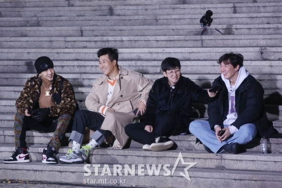 KBS 2TV '1박2일 시즌4' 라비, 김종민, 딘딘, 연정훈(사진 맨 왼쪽부터 오른쪽으로)/사진=강민석 인턴기자