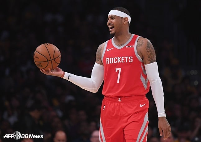 포틀랜드와 계약하며 NBA에 복귀하는 카멜로 앤서니. /AFPBBNews=뉴스1