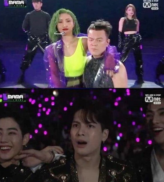 /사진=Mnet '2019 mama' 방송화면 캡쳐, 박진영 인스타그램