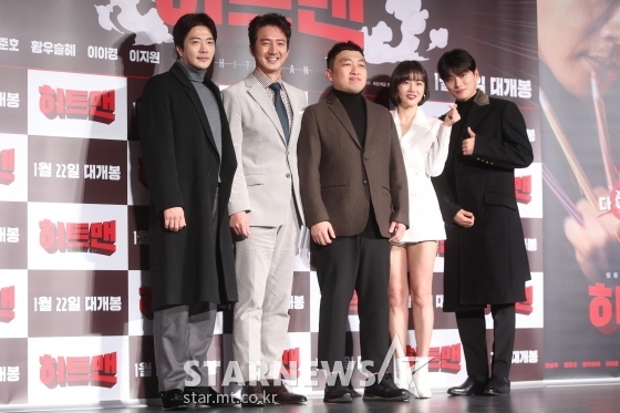 배우 권상우, 정준호, 최원섭 감독, 황우슬혜, 이이경(왼쪽부터) /사진=강민석 인턴기자