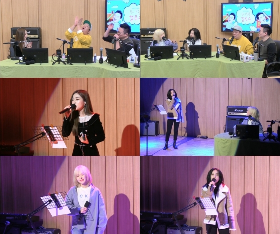 /사진=SBS 파워FM '두시탈출 컬투쇼' 캡처 (흰 레드벨벳 웬디 슬기 DJ 유민상 김태균)