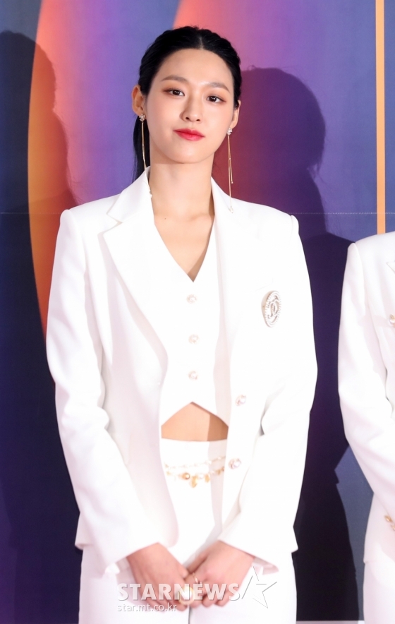 그룹 AOA 설현이 25일 오후 서울 구로구 고척스카이돔에서 열린 '2019 SBS 가요대전' 레드카펫에 참석해 포즈를 취하고 있다./사진=김휘선 기자
