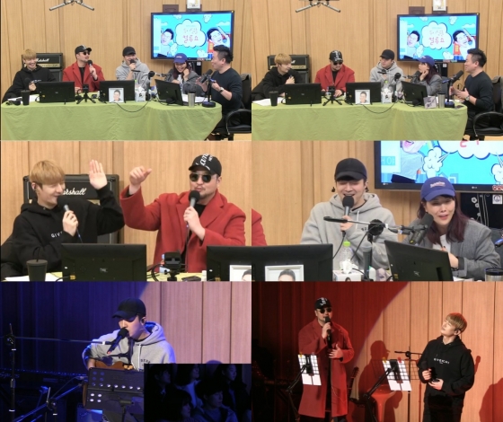 /사진=SBS 파워FM '두시탈출 컬투쇼' 캡처 (왼쪽부터 손호영 김태우 적재 신봉선 김태균)