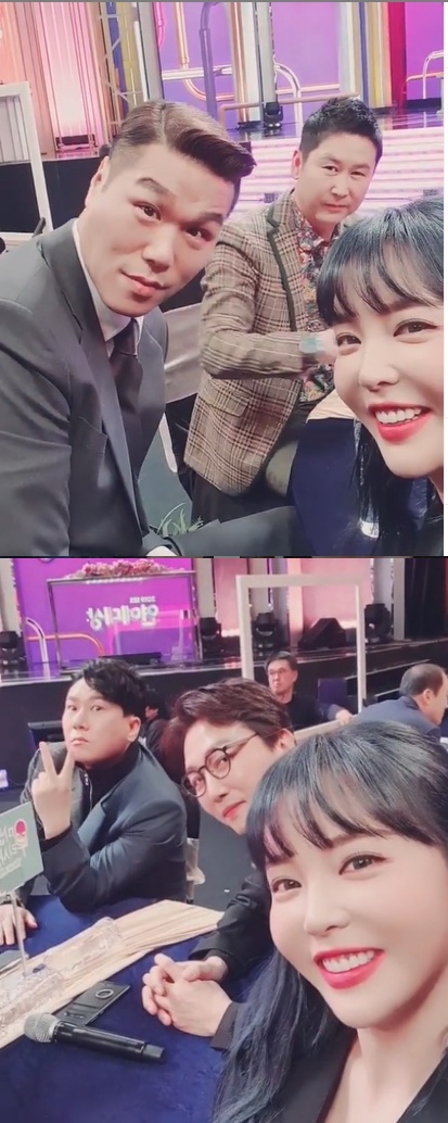 /사진=홍진영 인스타그램 (서장훈 신동엽 이상민 탁재훈)