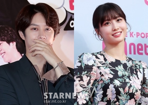 슈퍼주니어 김희철(왼쪽), 트와이스 모모 /사진=김창현 기자, 김휘선 기자