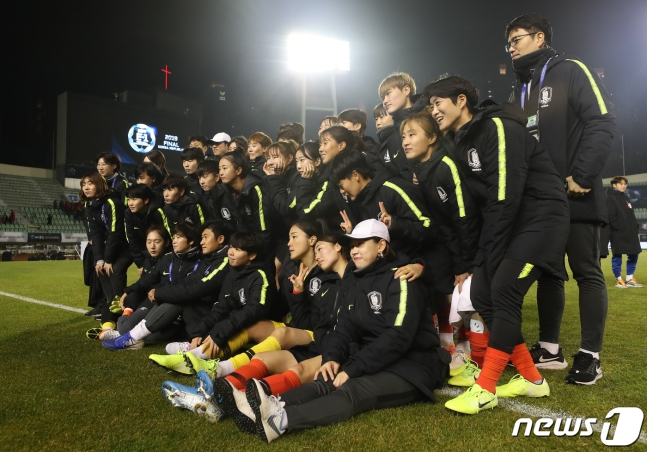 여자축구대표팀. /사진=뉴스1