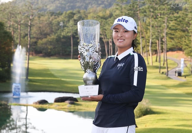 하이트진로 챔피언십에서 우승한 고진영./사진=KLPGA