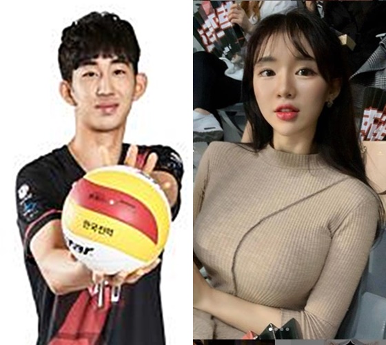 배구선수 이태호, 김진아 /사진=한국전력, 김진아 인스타그램