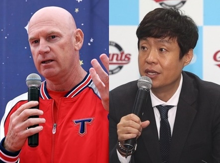 KIA 맷 윌리엄스(왼쪽)-롯데 허문회 감독. /사진=KIA 타이거즈, 롯데 자이언츠