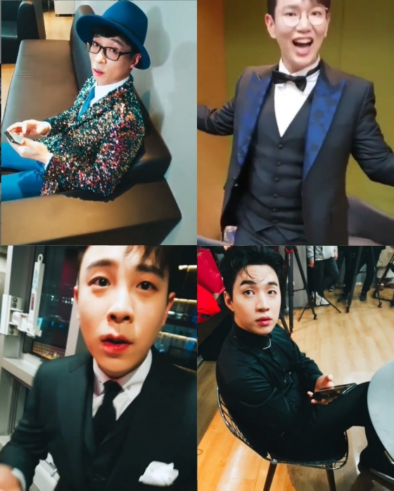 /사진=지코 인스타그램(유산슬(유재석) 장성규 피오 헨리)