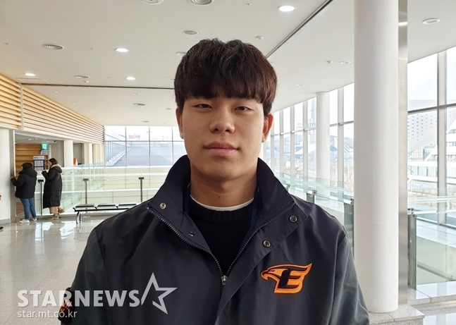 지난 16일 KBO 신인 오리엔테이션에서 만난 신지후./사진=심혜진 기자