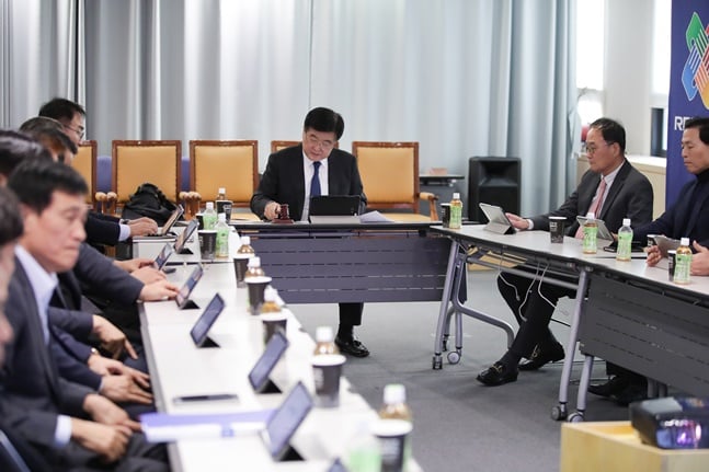 한국프로축구연맹 이사회 모습. /사진=한국프로축구연맹