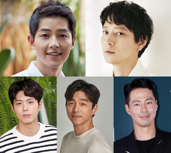 (왼쪽위부터 시계방향) 송중기, 강동원, 조인성, 공유, 박보검 / 사진=각 소속사 제공, 스타뉴스
