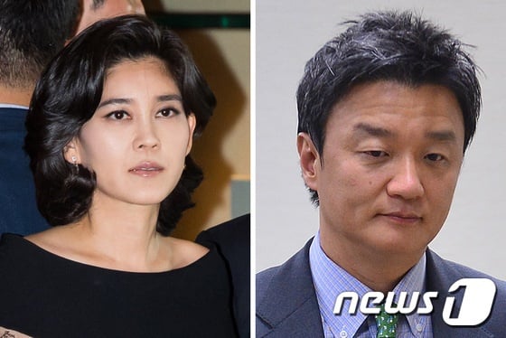 이부진(왼쪽) 호텔신라 사장과 임우재 전 삼성전기 상임고문./사진=뉴스1