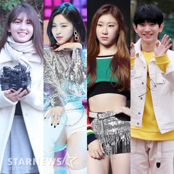 (왼쪽부터) 전소미, ITZY 류진, 채령, 이의웅 /사진=스타뉴스