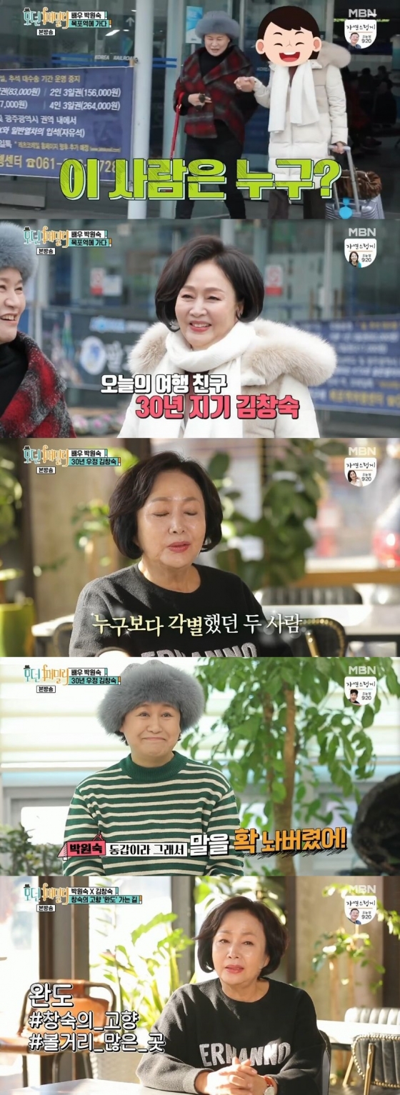 /사진=MBN '모던 패밀리' 캡처 (박원숙 김창숙)