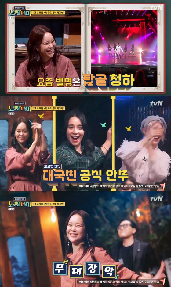 /사진=tvN 예능프로그램 '노랫말싸미' 방송화면 캡쳐.
