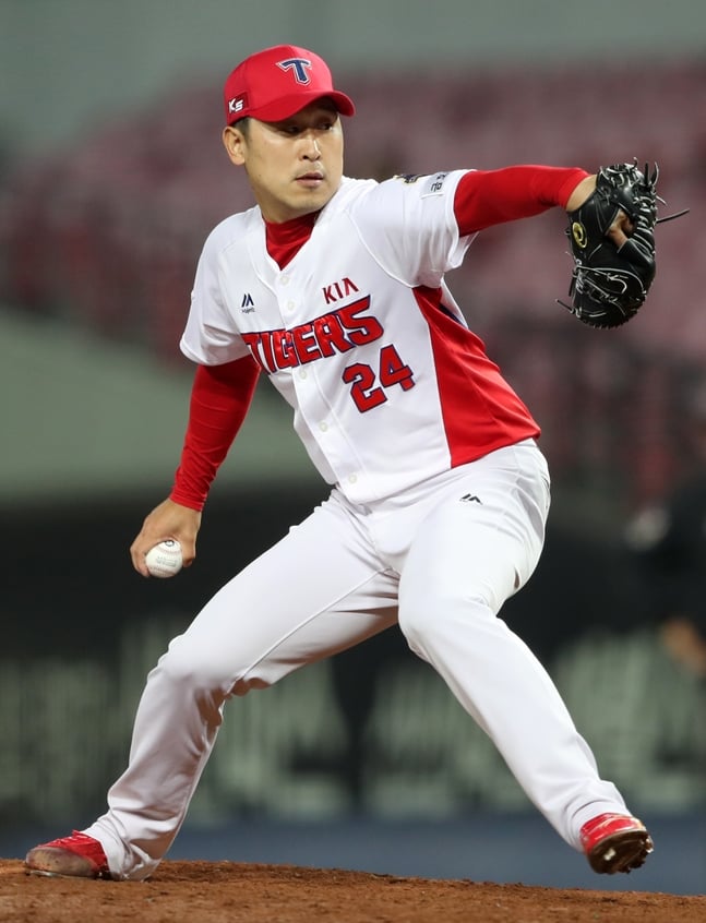 KIA 시절 윤석민.  /사진=KIA 타이거즈