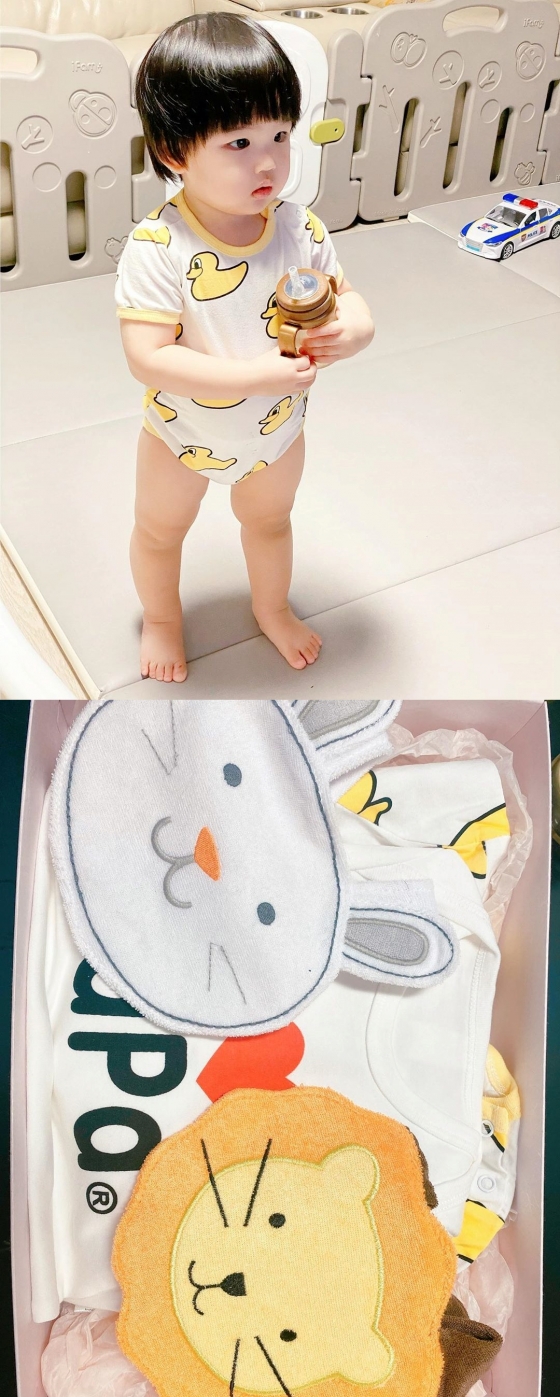 /사진=노지훈 아들 노이안 군 (에이핑크 하영의 옷 선물)
