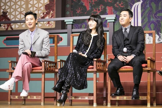 배우 주지훈, 배두나, 류승룡(왼쪽부터) /사진제공=넷플릭스