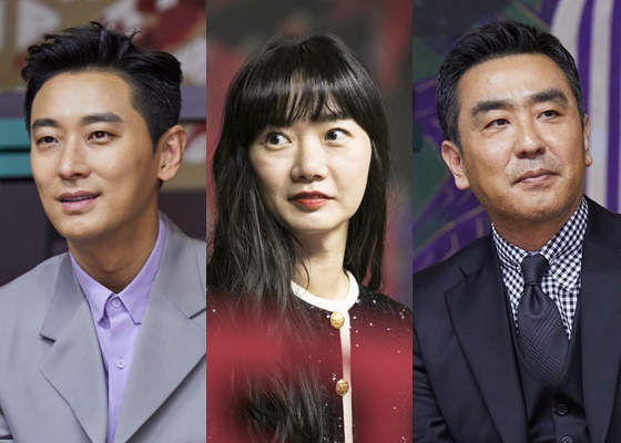 배우 주지훈, 배두나, 류승룡(왼쪽부터) /사진제공=넷플릭스