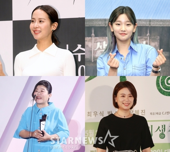 (왼쪽위부터 시계방향) 조여정, 박소담, 장혜진, 이정은 / 사진=스타뉴스