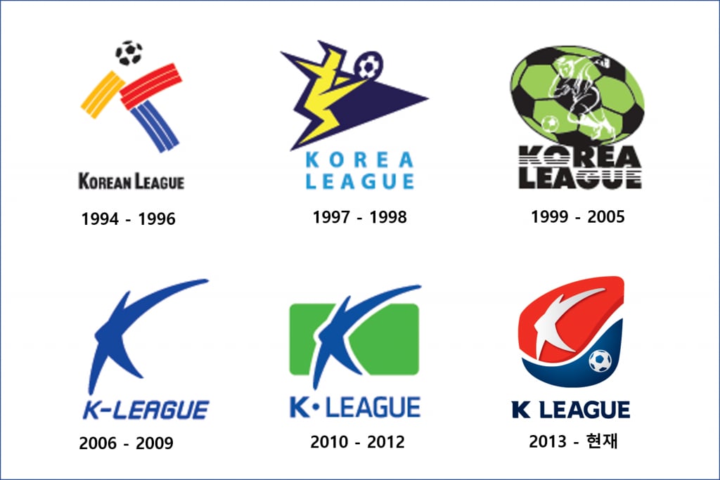 K리그 역대 엠블럼. /사진=한국프로축구연맹 제공