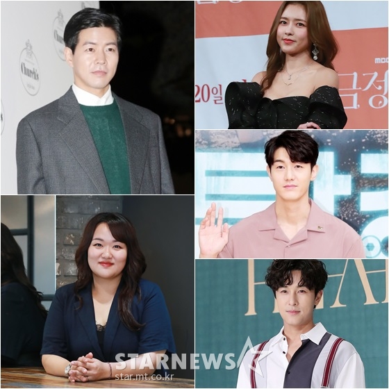 이상윤(왼쪽위부터 시계방향), 오지은, 이기우, 김동완, 하재숙 /사진=스타뉴스