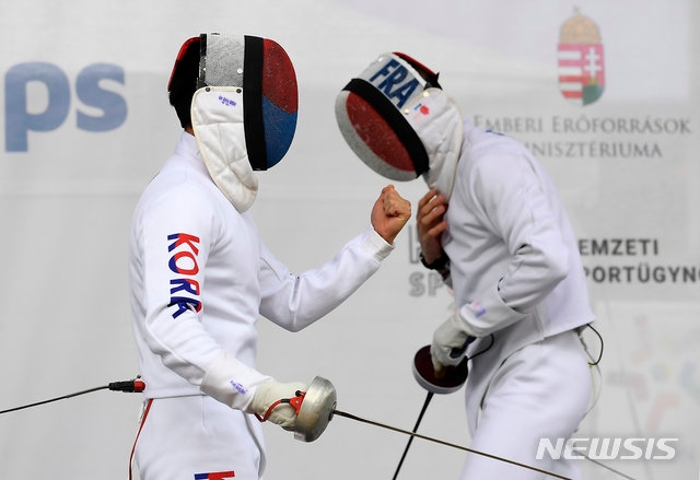 펜싱 경기 장면(사진은 기사의 특정 내용과 관련 없음). /사진=뉴시스