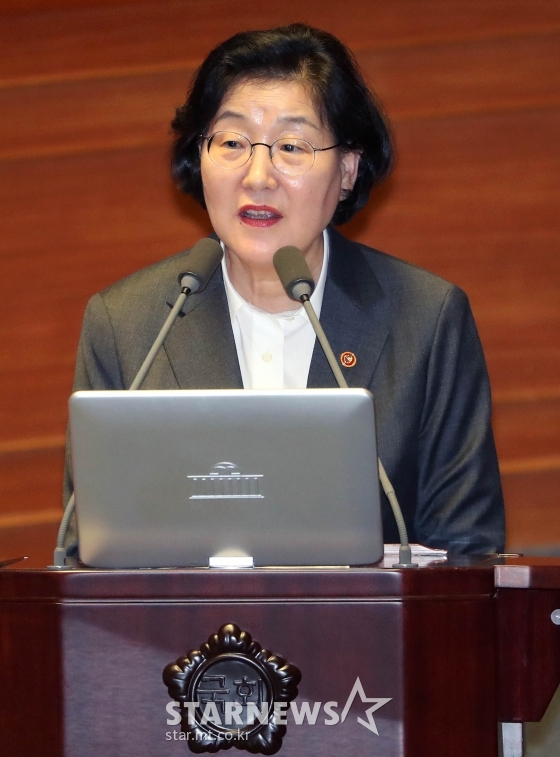 이정옥 여성가족부 장관/사진=홍봉진 기자