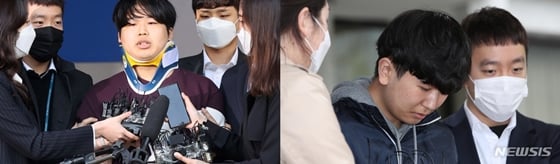 /사진제공=뉴시스(텔레그램 박사방을 운영한 혐의를 받는 조주빈과 '부따'라는 닉네임을 사용한 공범 강훈)