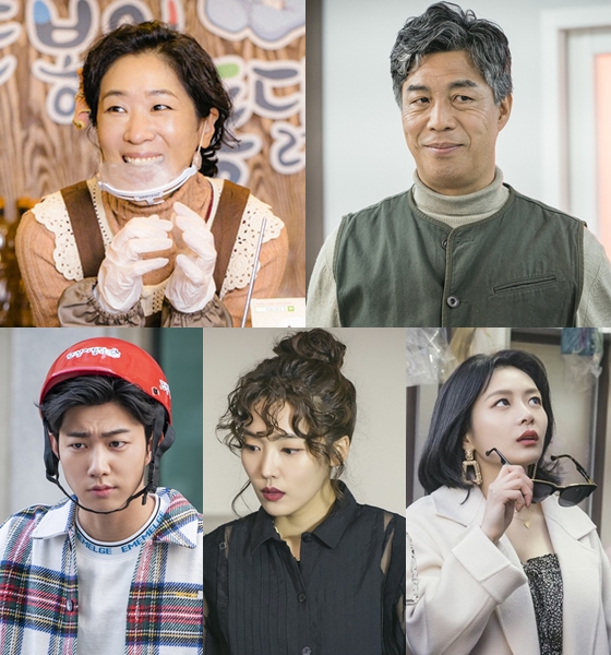 백지원(사진 왼쪽 위부터 시계방향으로), 안길강, 송다은, 김소라, 기도훈/사진=스튜디오드래곤, 본팩토리