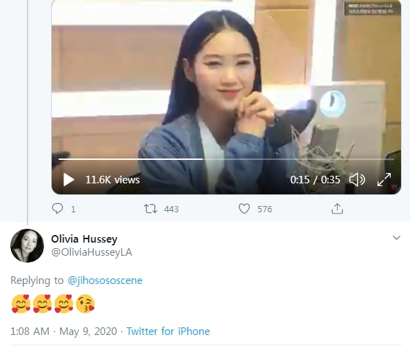 /사진=올리비아 핫세 트위터