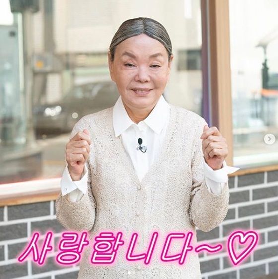 '밥은 먹고 다니냐'에 출연 중인 배우 김수미 /사진=SBS플러스 인스타그램