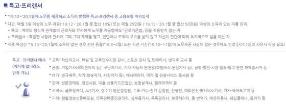 /사진=코로나19 긴급고용안정지원금 공식 홈페이지