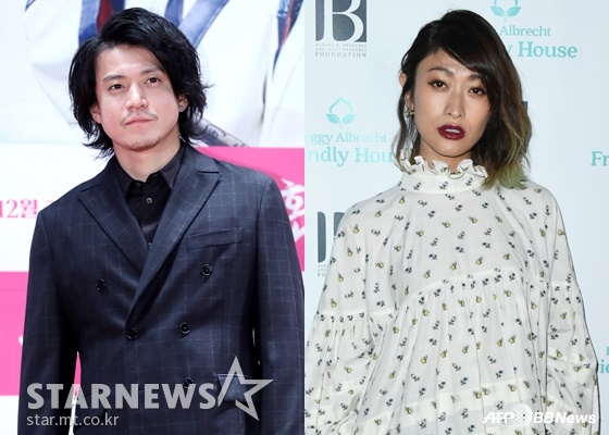 일본 배우 오구리 슌, 야마다 유(오른쪽) /AFPBBNews=뉴스1, 홍봉진 기자