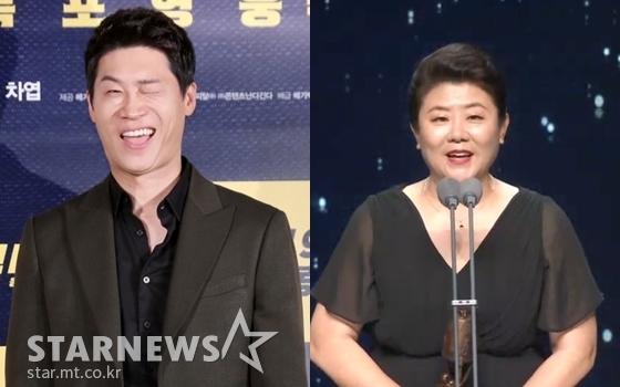 진선규, 이정은 / 사진=스타뉴스, 방송화면 캡처