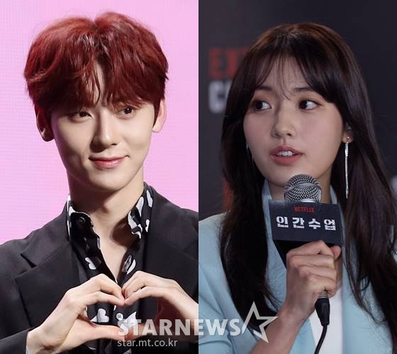 그룹 뉴이스트 민현, 배우 정다빈 /사진=스타뉴스