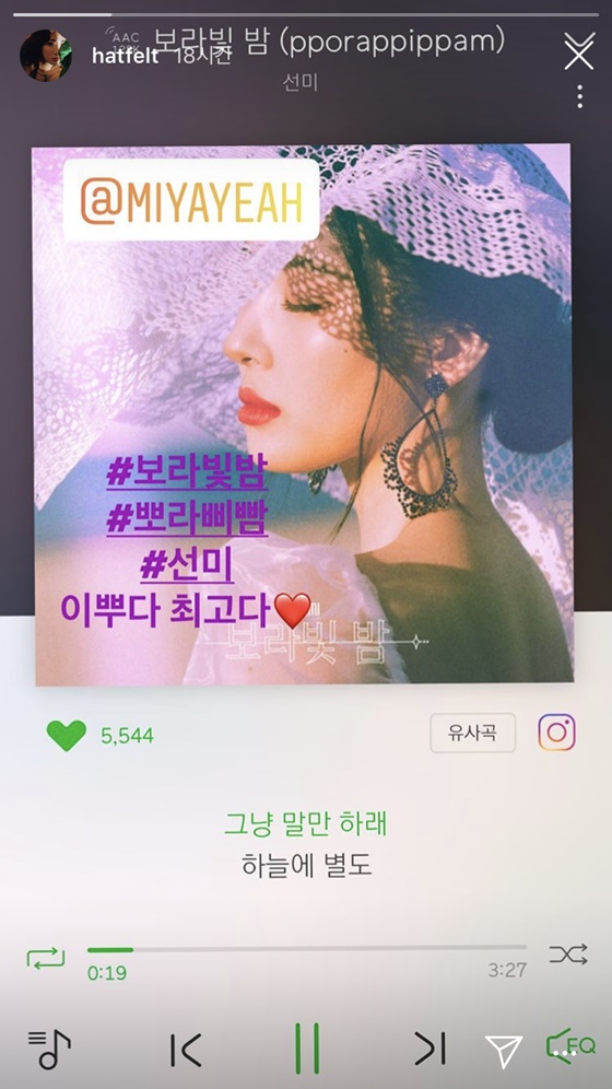 /사진=핫펠트 인스타그램