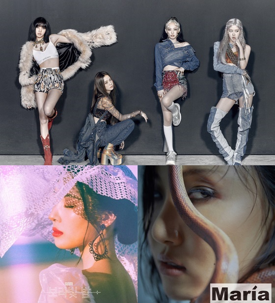 블랙핑크, 선미, 화사/사진제공=YG엔터테인먼트, 메이크어스엔터테인먼트, RBW
