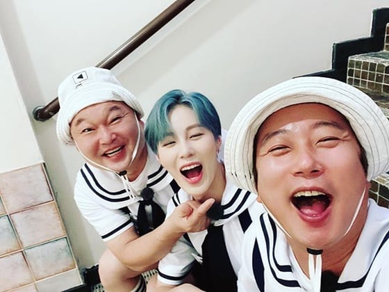 강호동, 하성운, 이수근(왼쪽부터) /사진=하성운 인스타그램