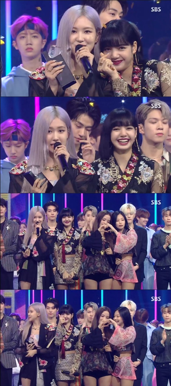 블랙핑크 /사진=SBS '인기가요' 방송화면 캡처
