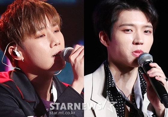 인피니트 김성규(왼쪽), 남우현 /사진=스타뉴스