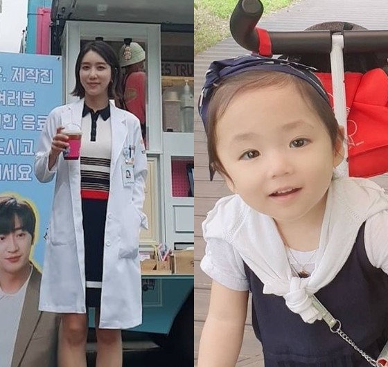 KBS 2TV 주말극 '한번다녀왔습니다'에 출연중인 배우 신수정과 딸(오른쪽)/ 사진출처=신수정 공식 SNS