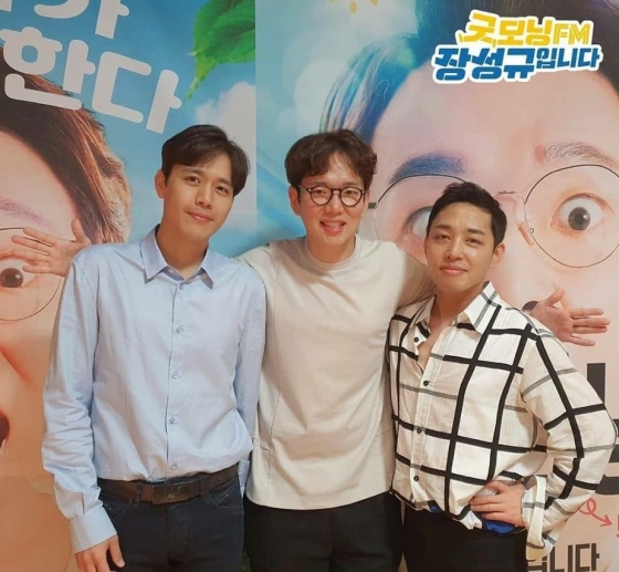 뮤지컬배우 손준호, 방송인 장성규, 가수 손준혁(왼쪽부터) /사진=굿모닝FM