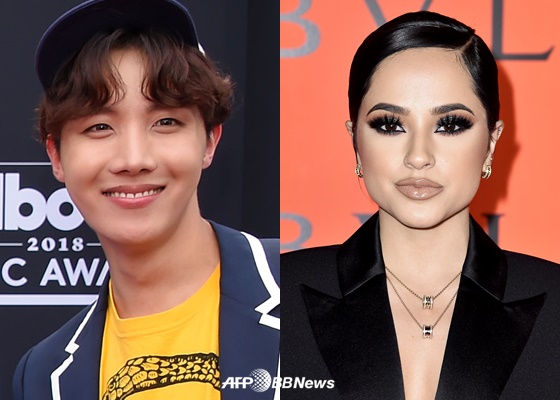 방탄소년단(BTS) 제이홉과 베키 지(Becky G) /AFPBBNews=뉴스1